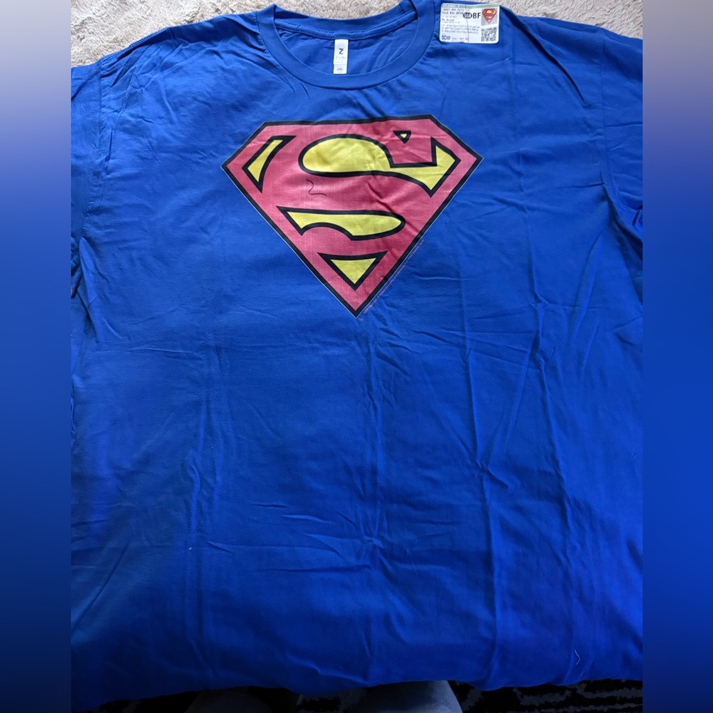 Blue Superman Logo T-Shirt